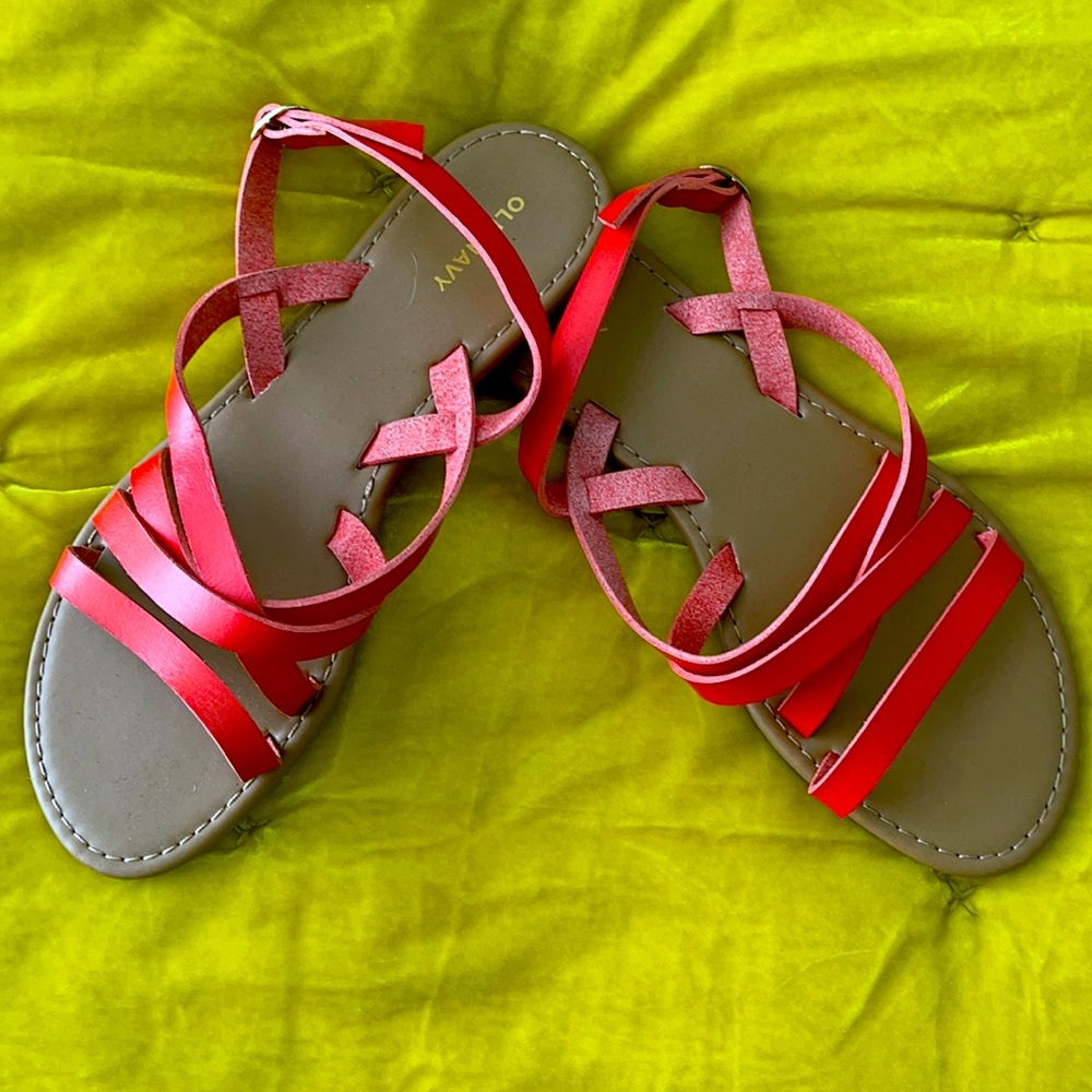Old Navy red sandals
